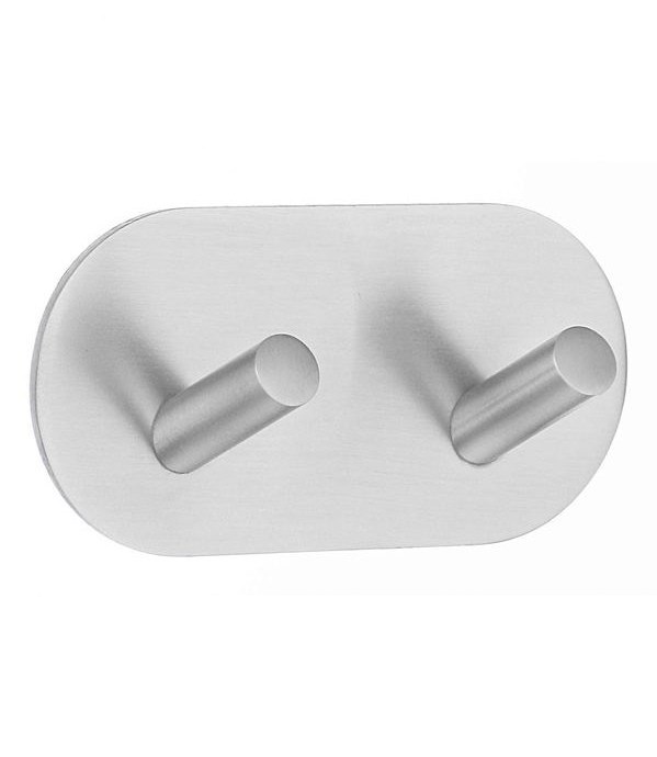 Självhäftande Dubbelkrok B1091 Rostfritt