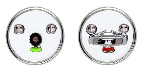 Toalettlås Spar Krom