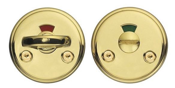 Toalettlås Spar Mässing