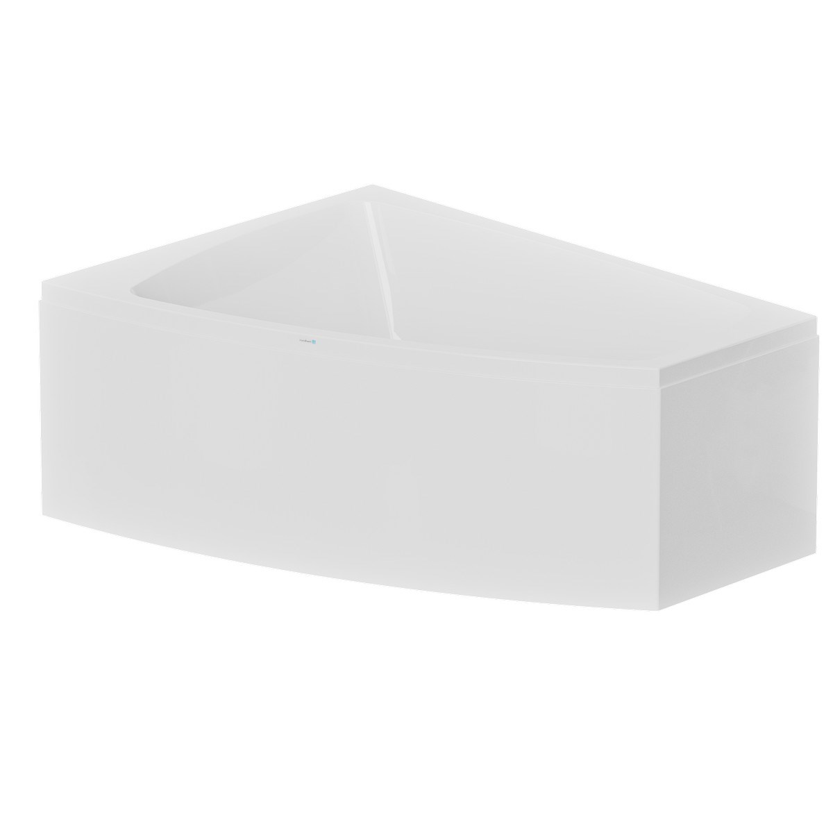 Hörnbadkar Kungshamn Norduritakryl, 157.5cm, Höger, Enkel