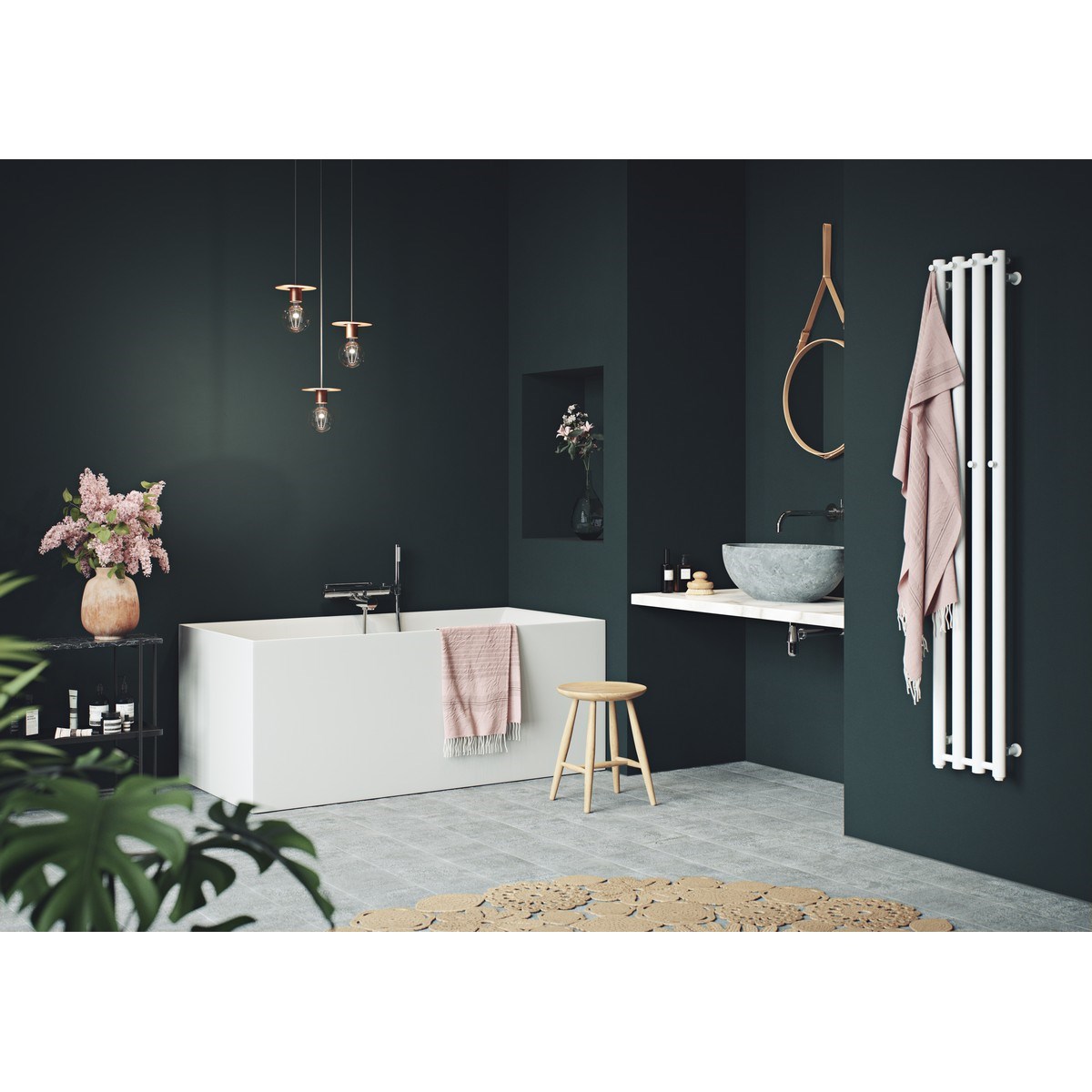 Fristående Badkar Saltskär Akryl, 170cm