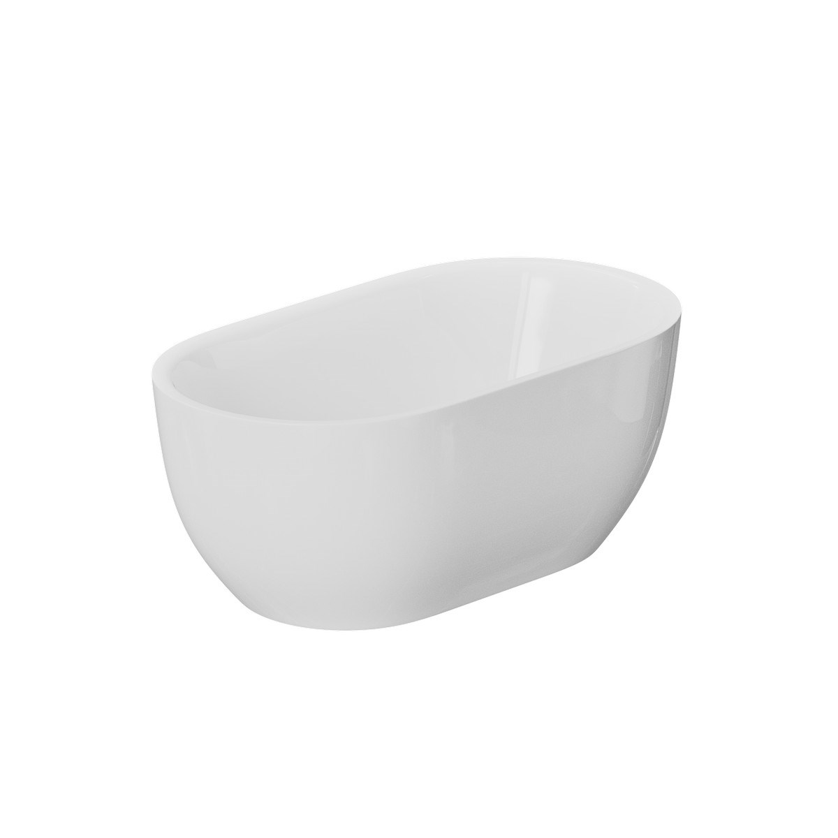 Fristående Badkar Aspholmen Vit Akryl, 150cm