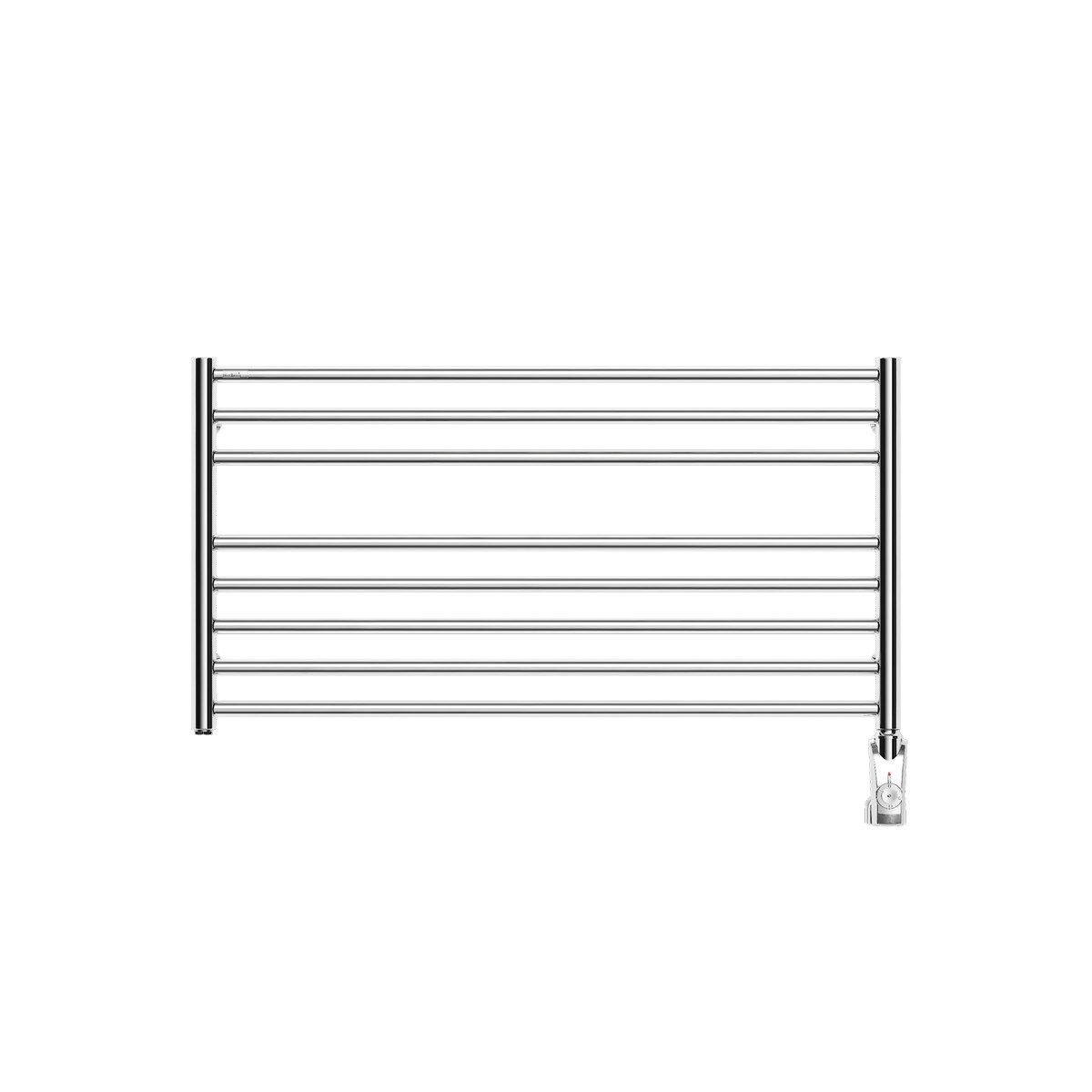 Handdukstork Solliden Med Booster El, 150w, 905x600mm, Blank, Krom