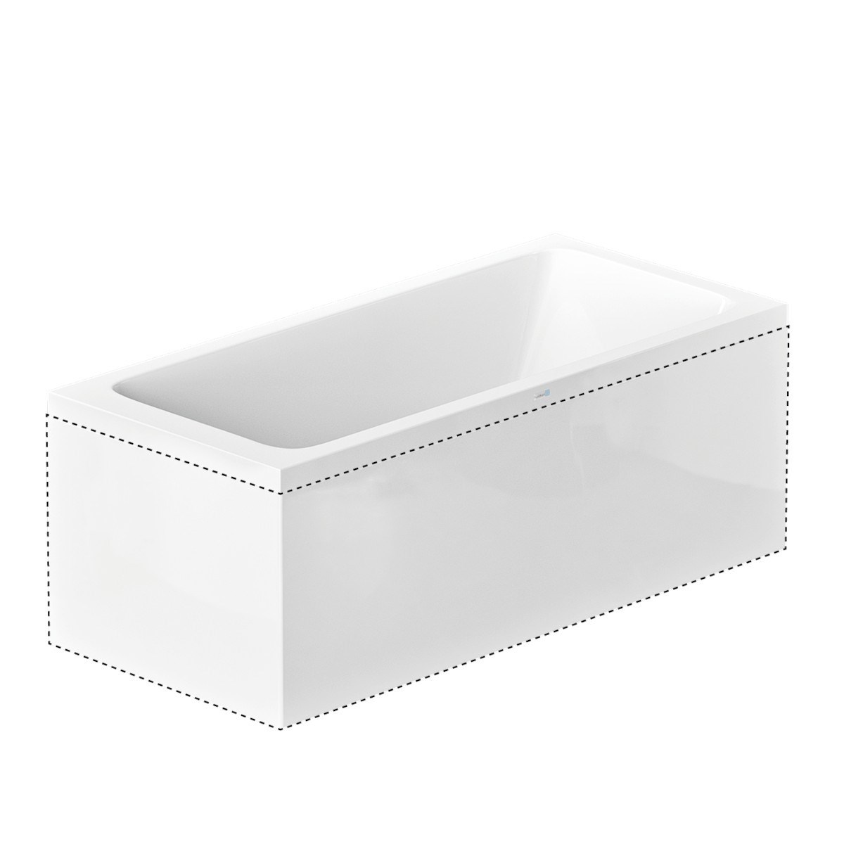 L-panel Saltholmen Norduritakryl, 157.5x70cm