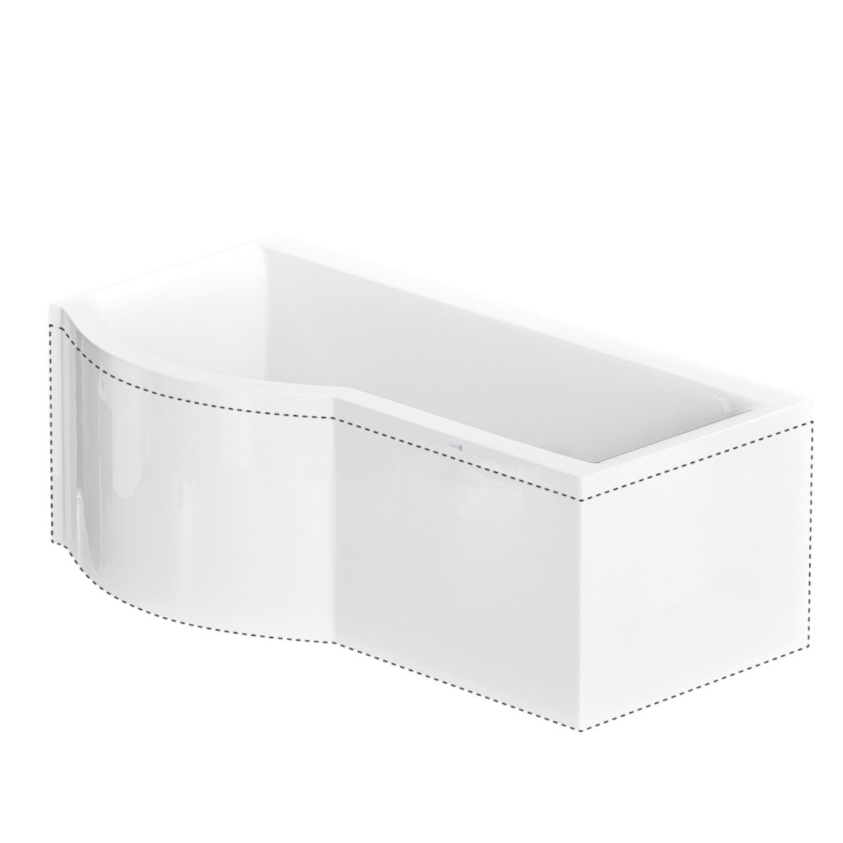 L-panel Solvik Norduritakryl, 150x90cm