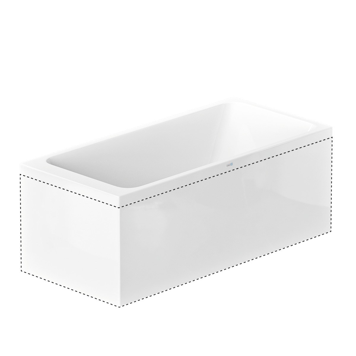 L-panel Marholmen Norduritakryl, 150x70cm