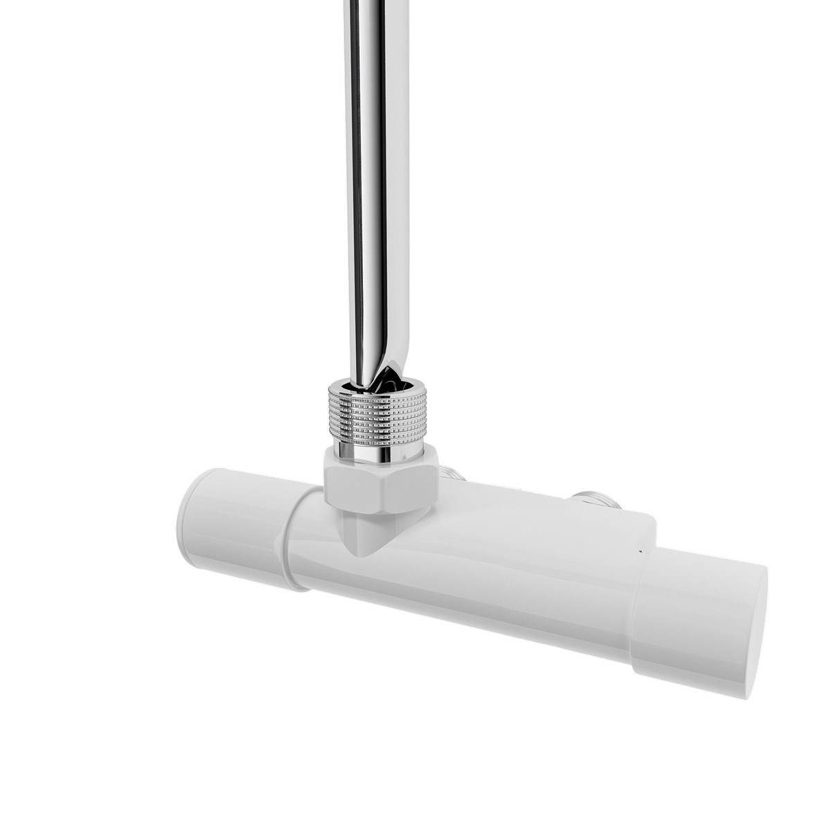 Vattenventil Vinklad 60mm, Vänster, Vit