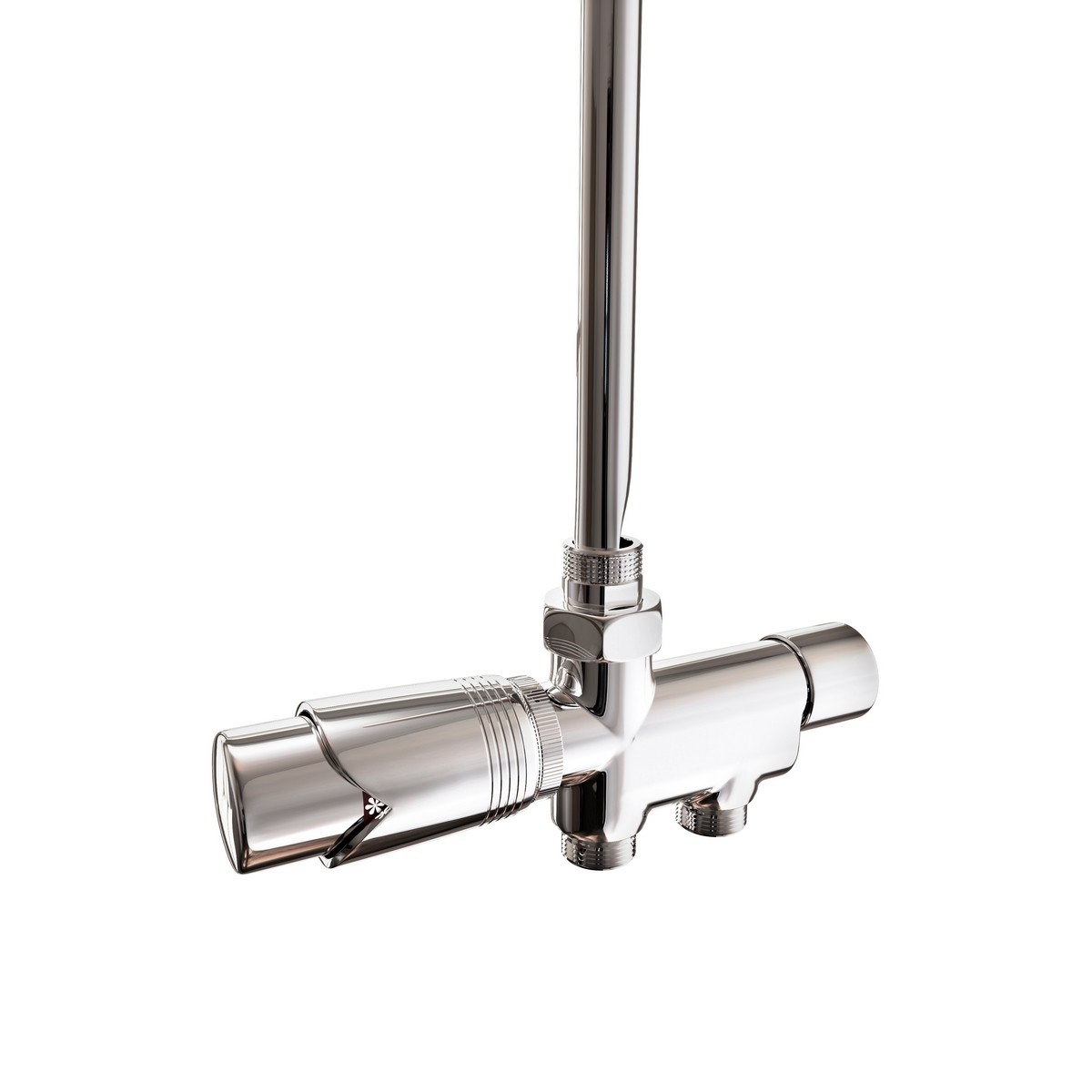 Vattenventil Termostat 40mm, Blank, Krom