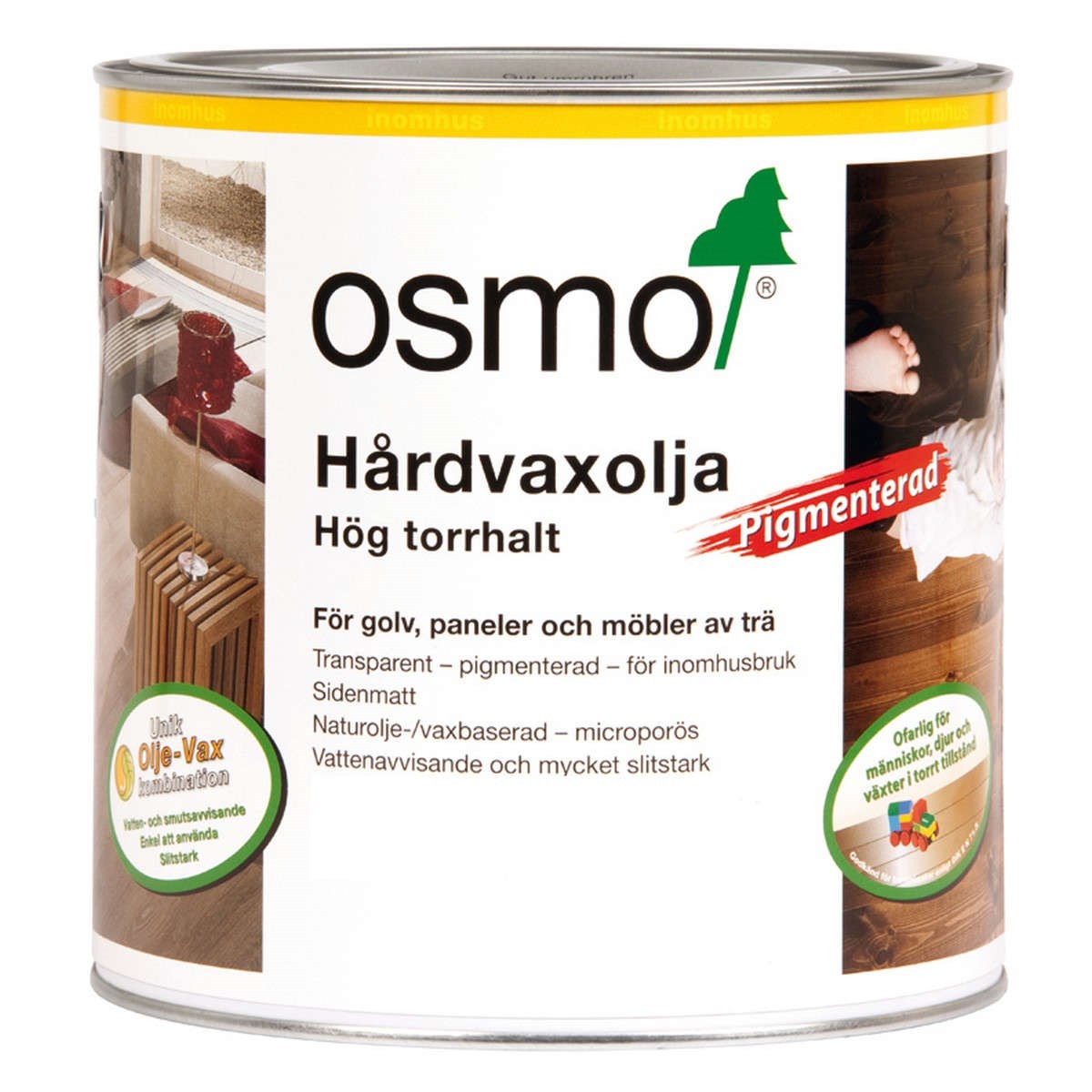 Hårdvaxolja Effekt 3041 Ljus Vit, Matt, 0.125L