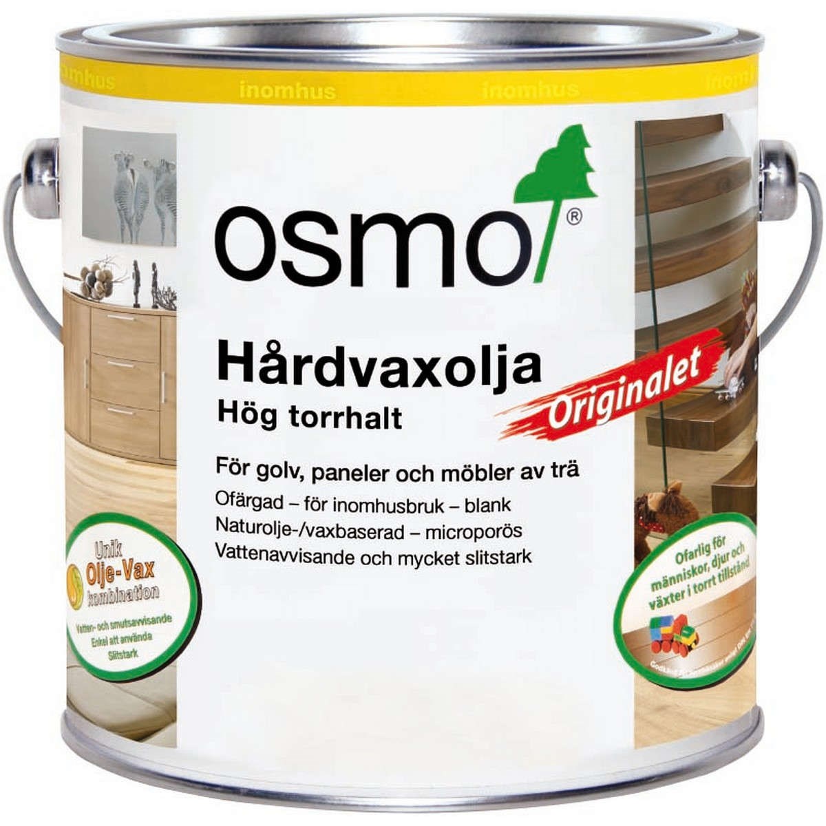 Hårdvaxolja Originalet 3065 Ofärgad, Halvmatt, 2.5L