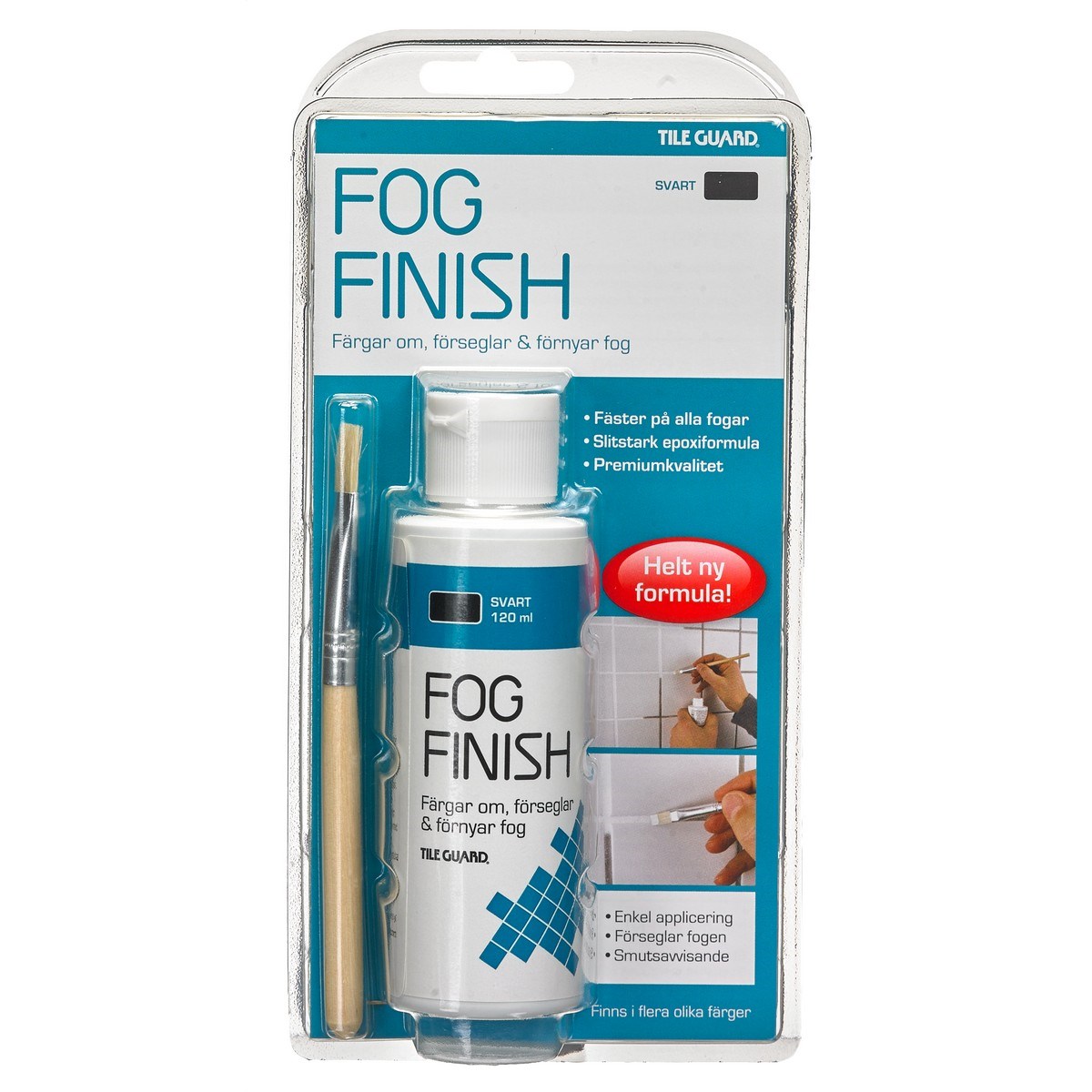 Fogfärg Tile Guard Svart, 12ml