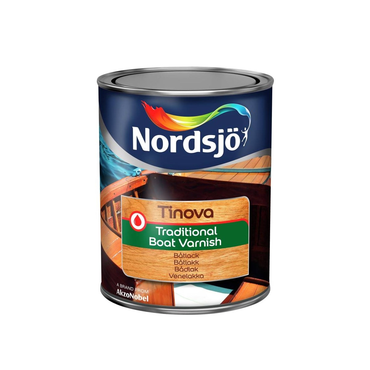 Båtlack Tinova Traditional Boat Varnish Blank, 1L