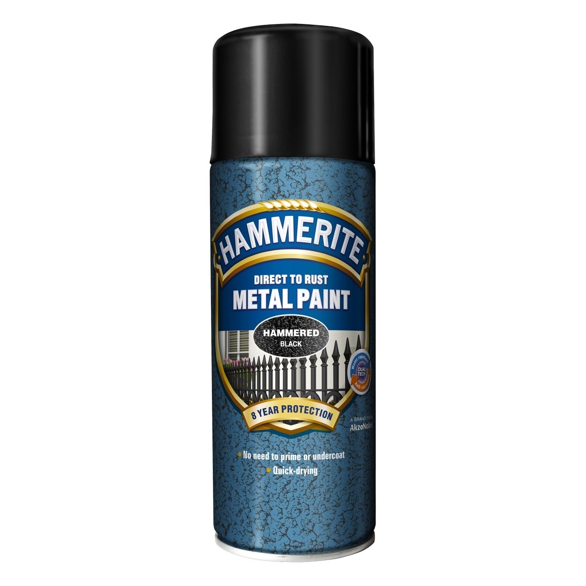 Metallfärg Hammer Effect Spray Black, 400ml