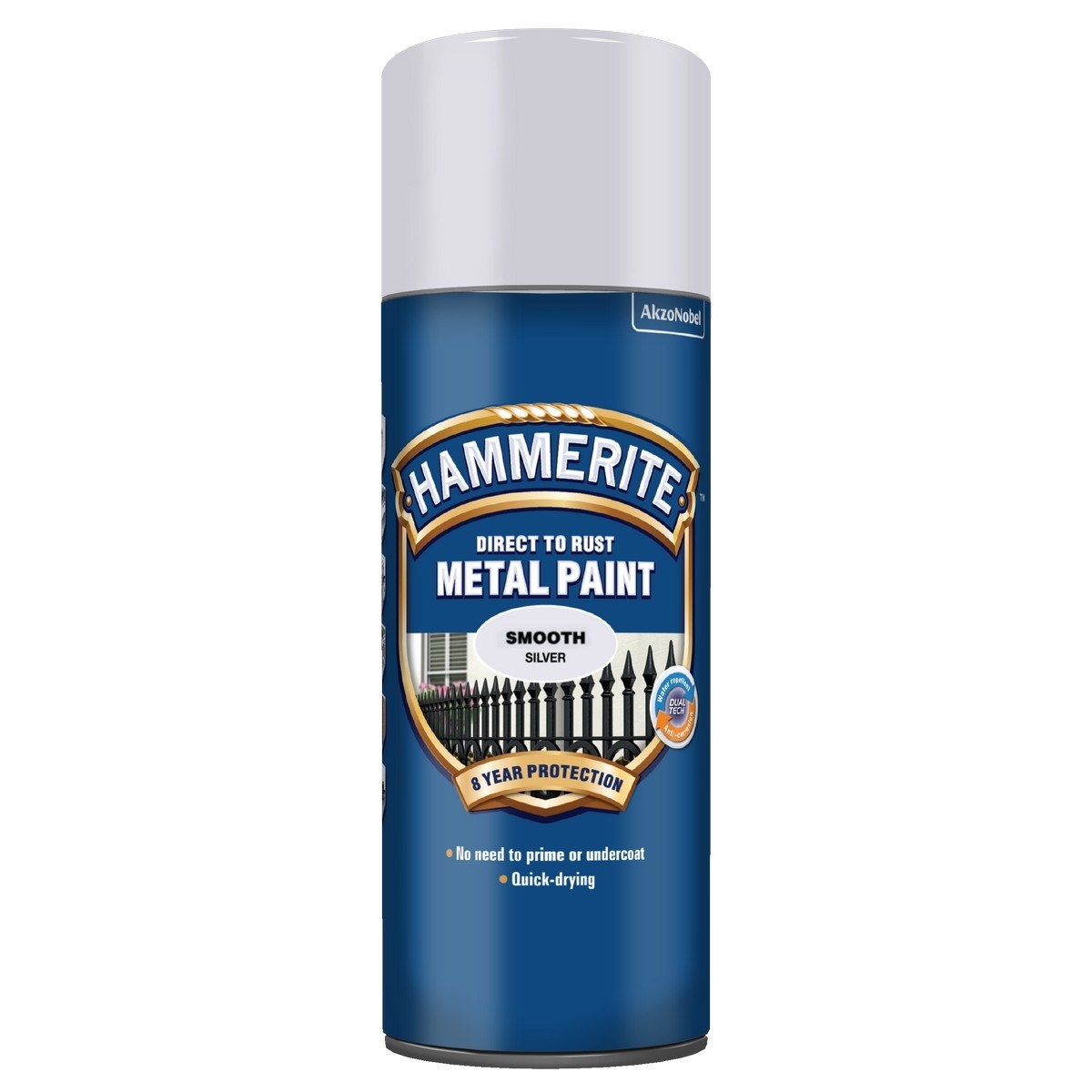 Metallfärg Smooth Finish Spray Silver, 400ml