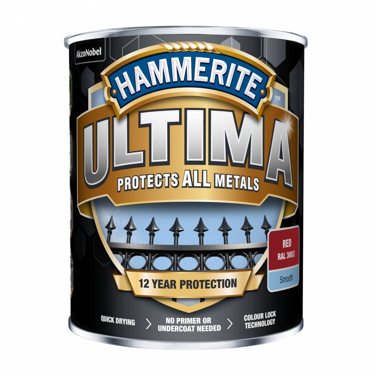 Metallfärg Ultima Smooth Red, 0.237L