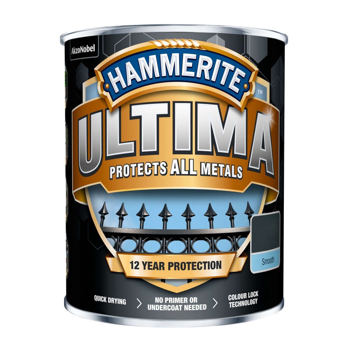 Metallfärg Ultima Smooth Silver, 0.75L