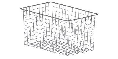 Trådback Silver, 427x527x185mm