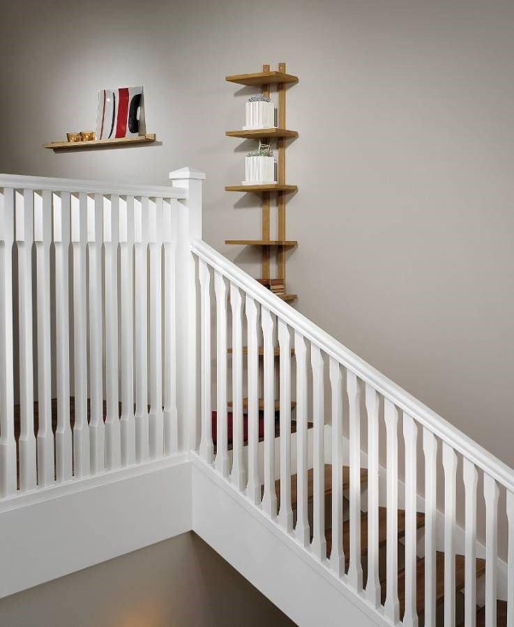 Ändstolpe Lång Furu, Vit