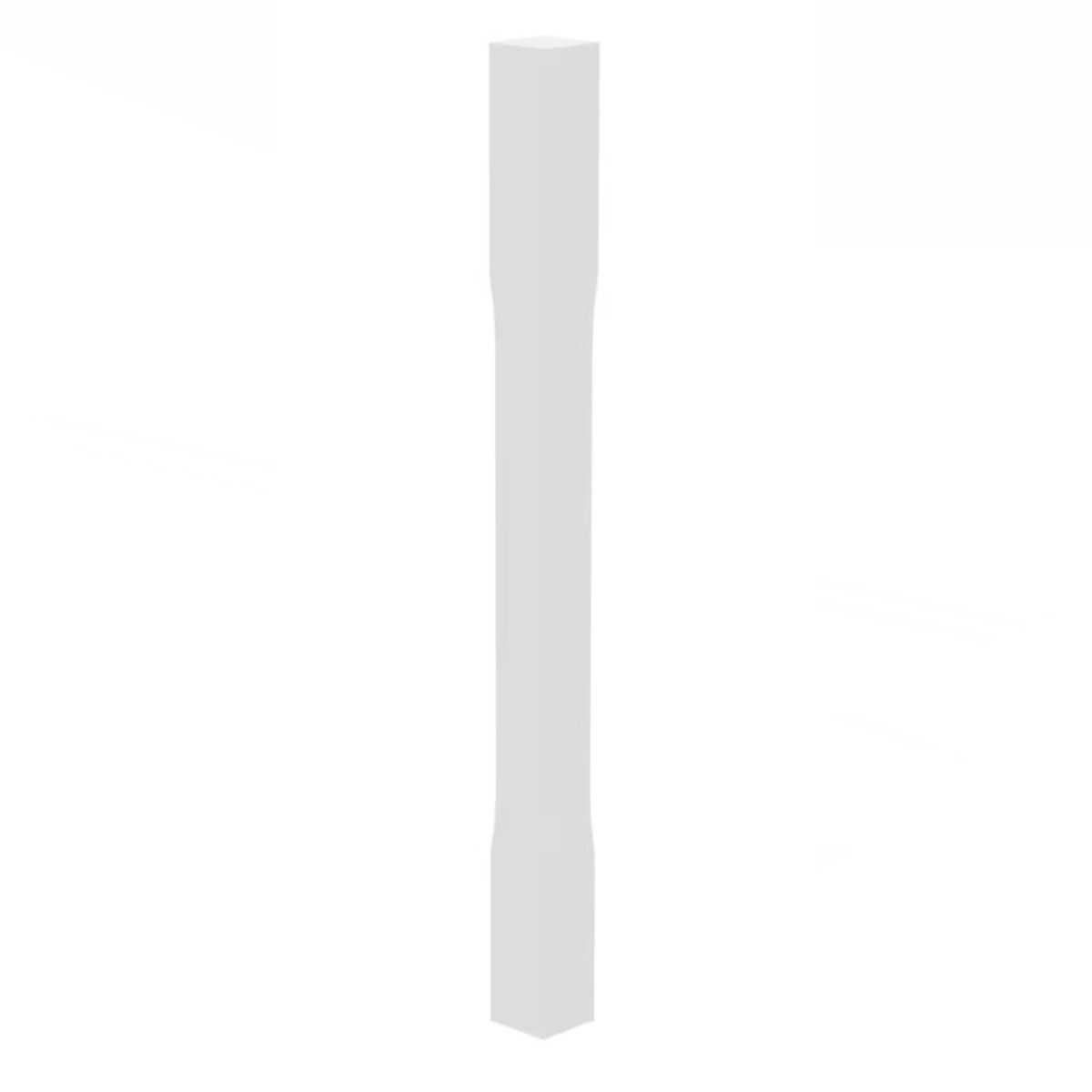 Ändstolpe Helsinki Furu, Vit, 1150mm