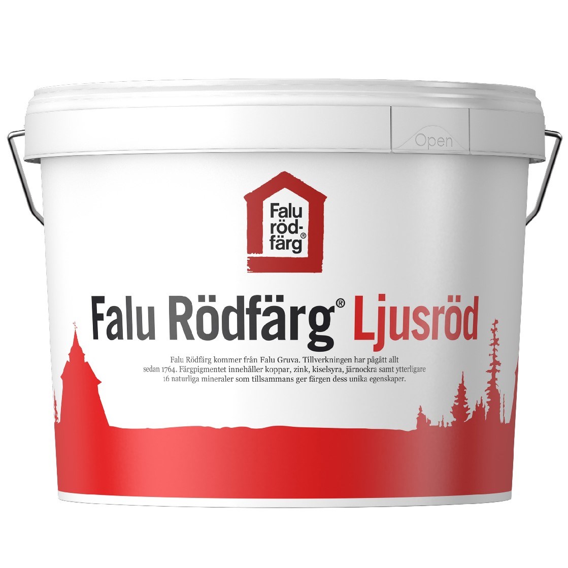 Slamfärg Rödfärg Ljusröd, 5L