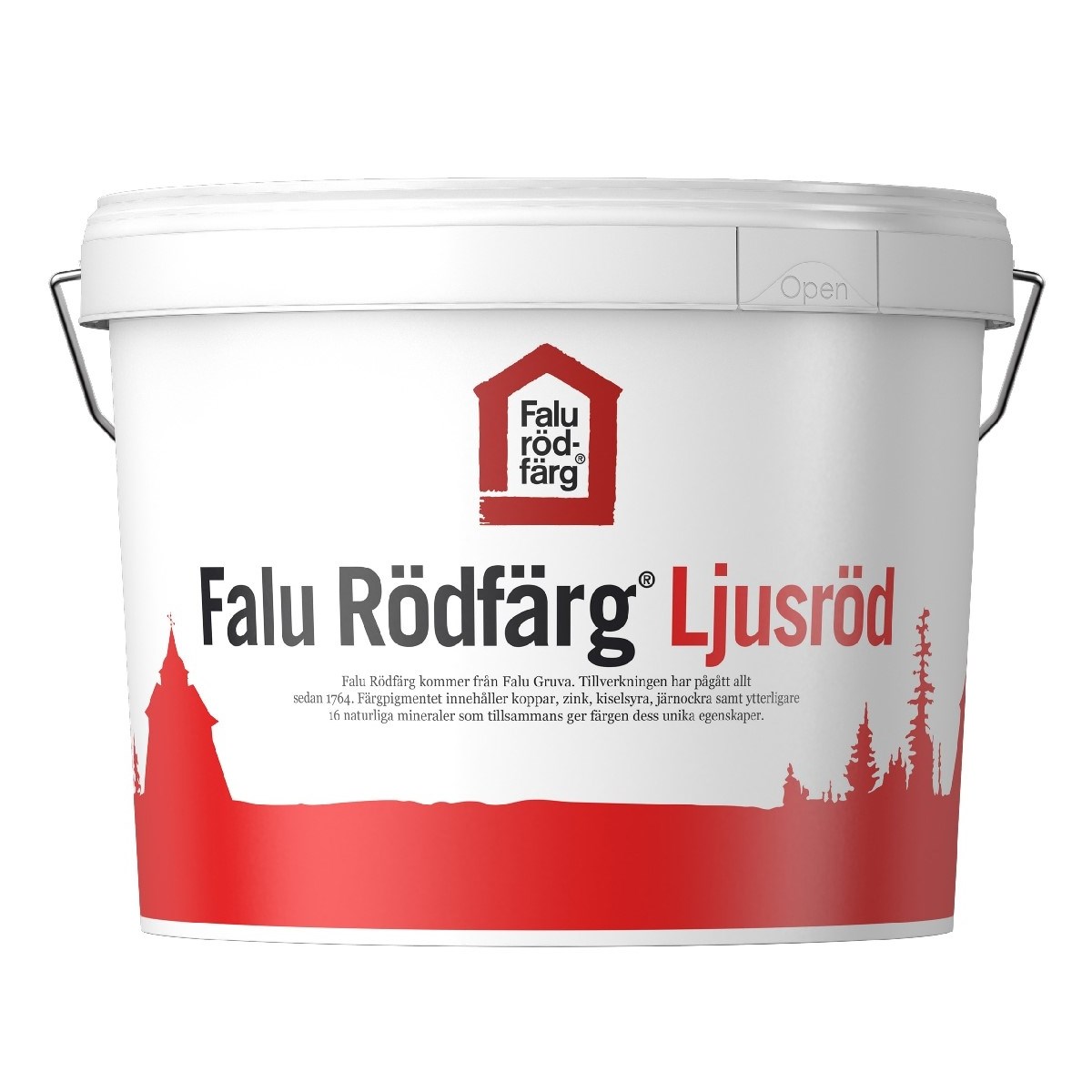 Slamfärg Rödfärg Ljusröd, 10L