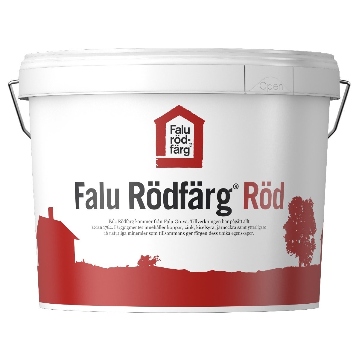 Slamfärg Rödfärg Röd, 5L