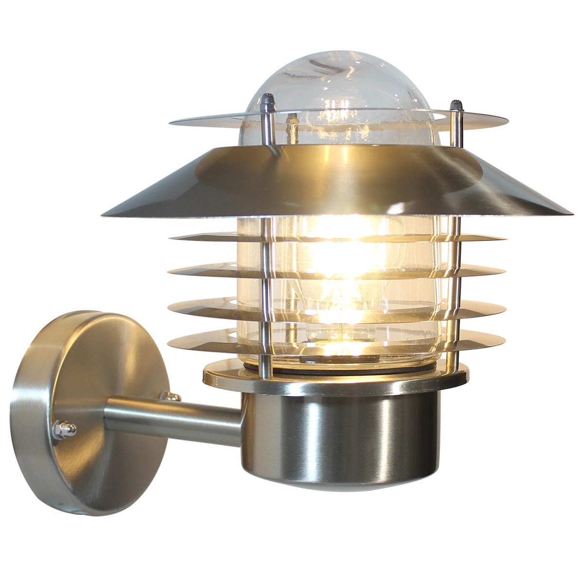 Fasadbelysning Stig Up Borstat Stål Ip44