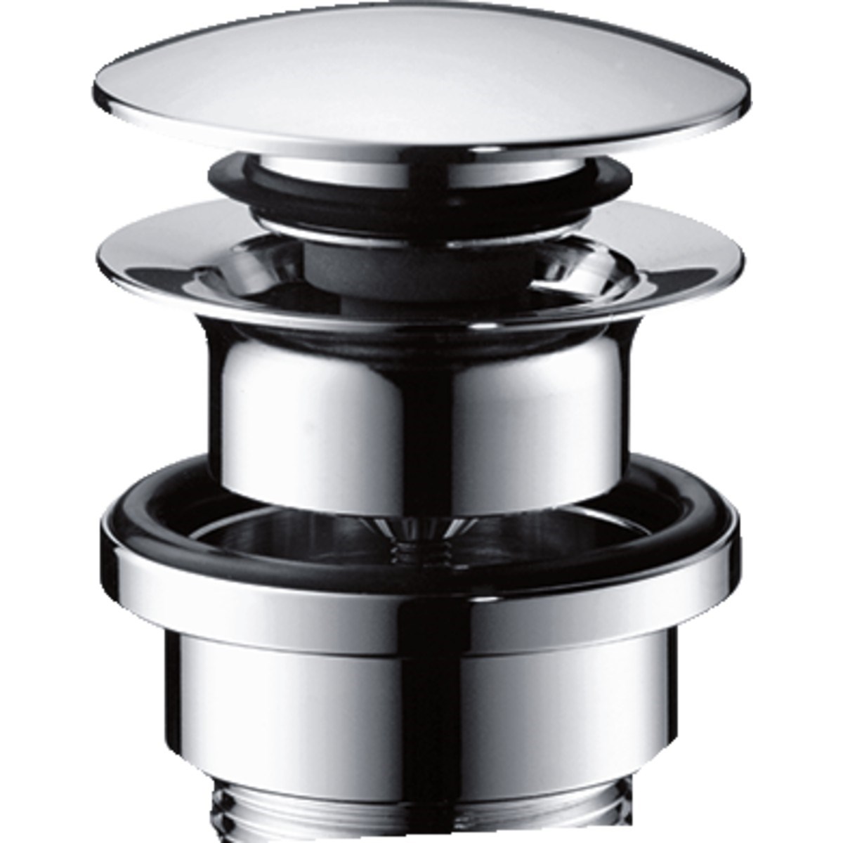 Bottenventil Push Open Krom