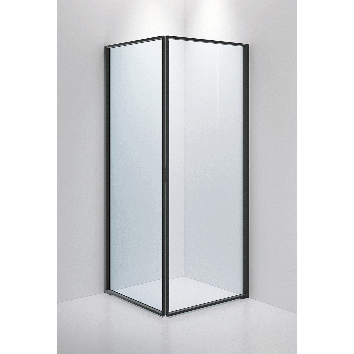 Duschhörna Edge 12 Onyx, 90x90x215cm, Clear