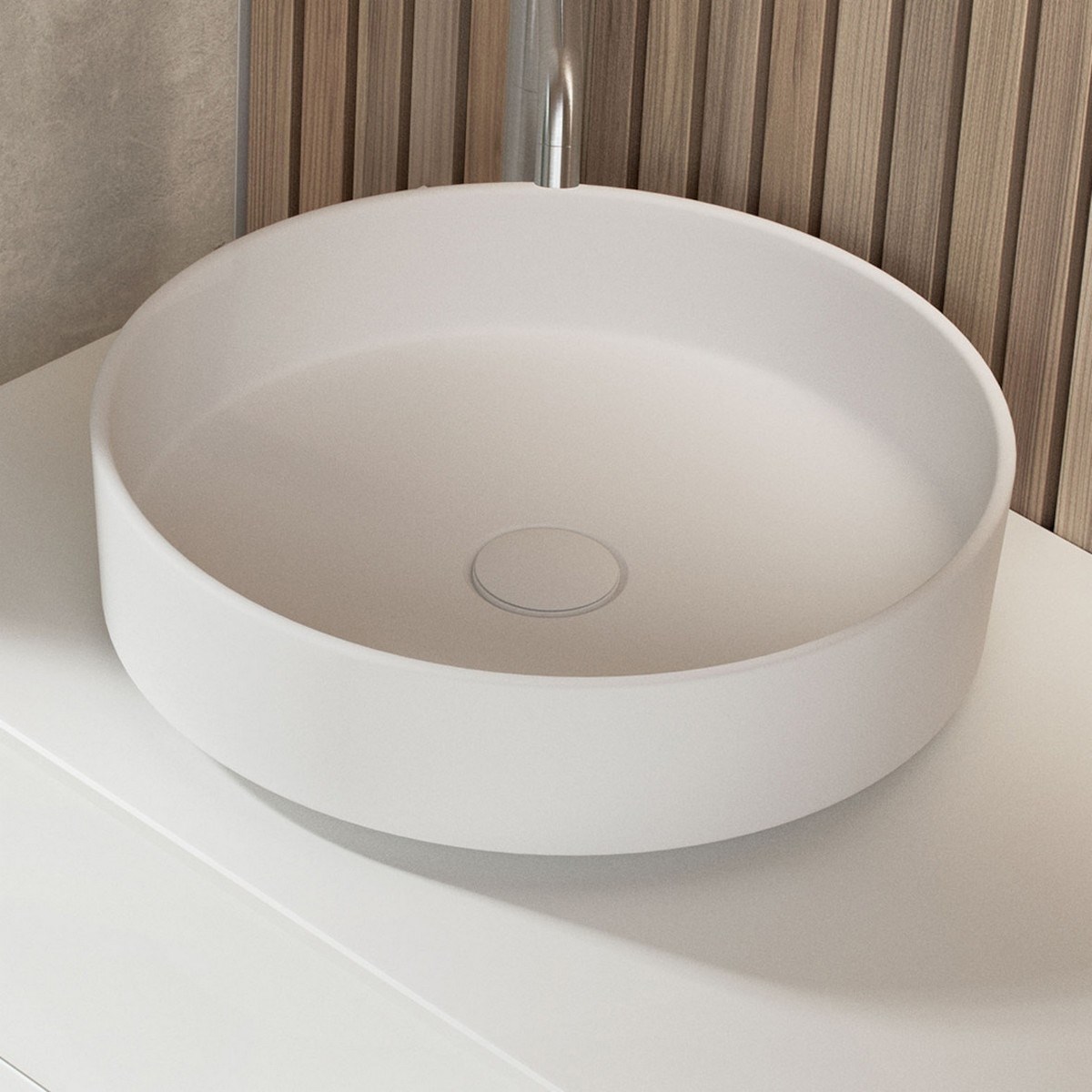 Handfat Soak 40cm, Matte White