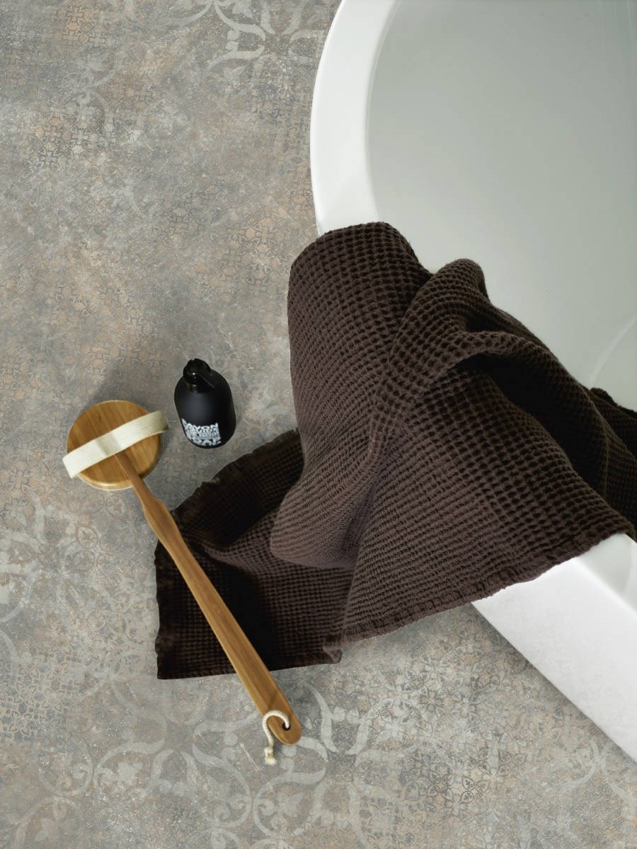 Våtrumsgolv Aquarelle Xl Carcassonne Concrete Blue 400cm, Grå