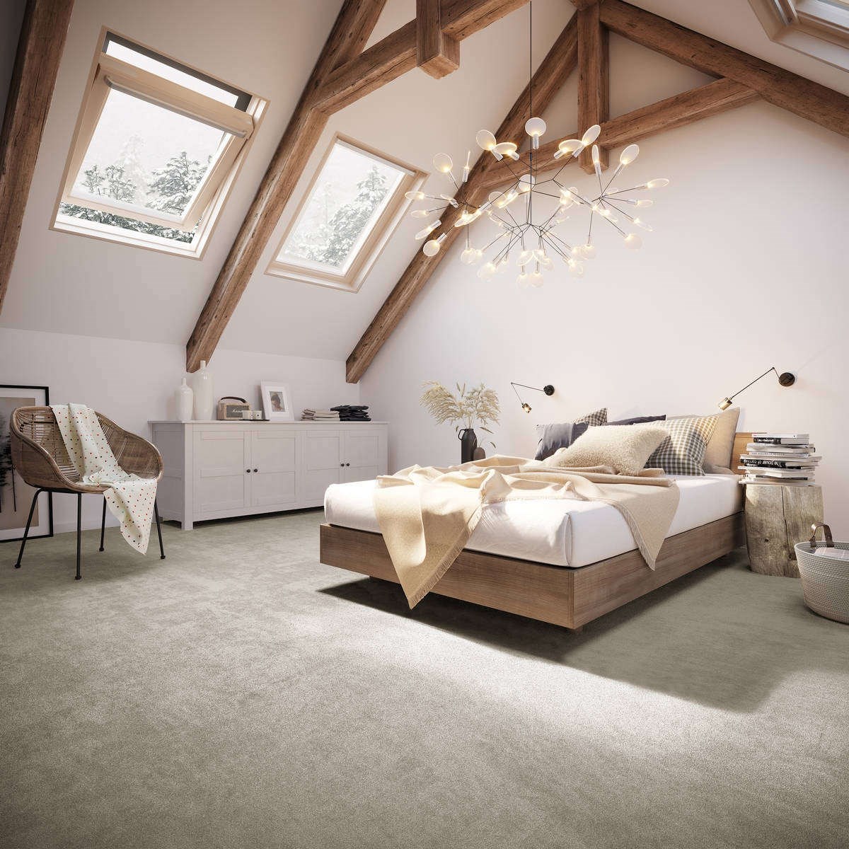 Heltäckningsmatta Simple Life Lounge 34 500cm, Beige