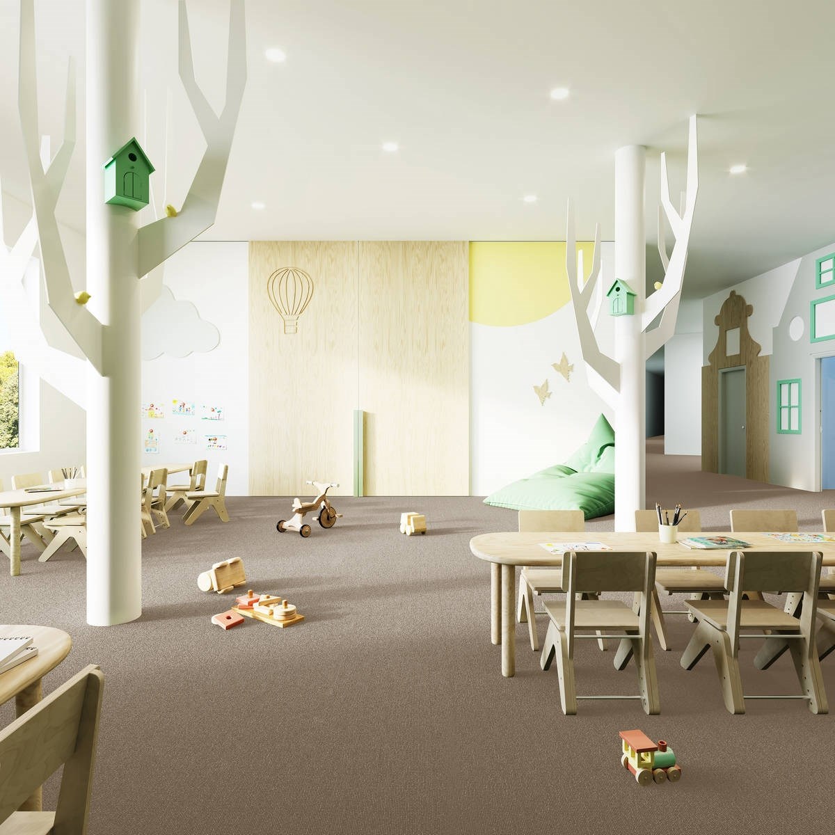 Heltäckningsmatta Classic Life Forza 37 500cm, Beige