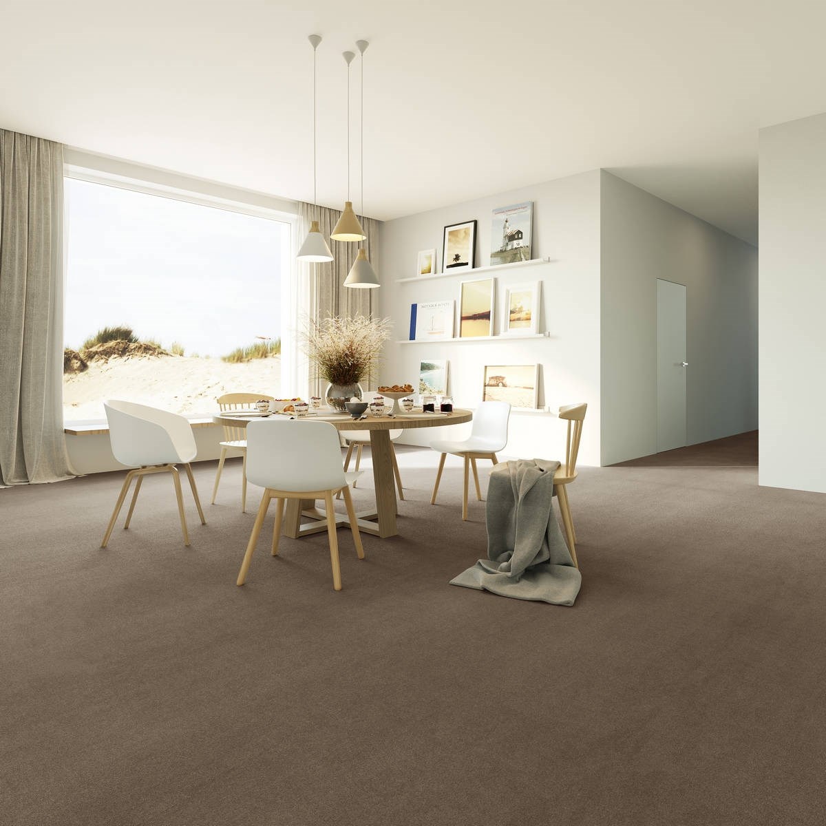 Heltäckningsmatta Simple Life Memories 45 400cm, Beige