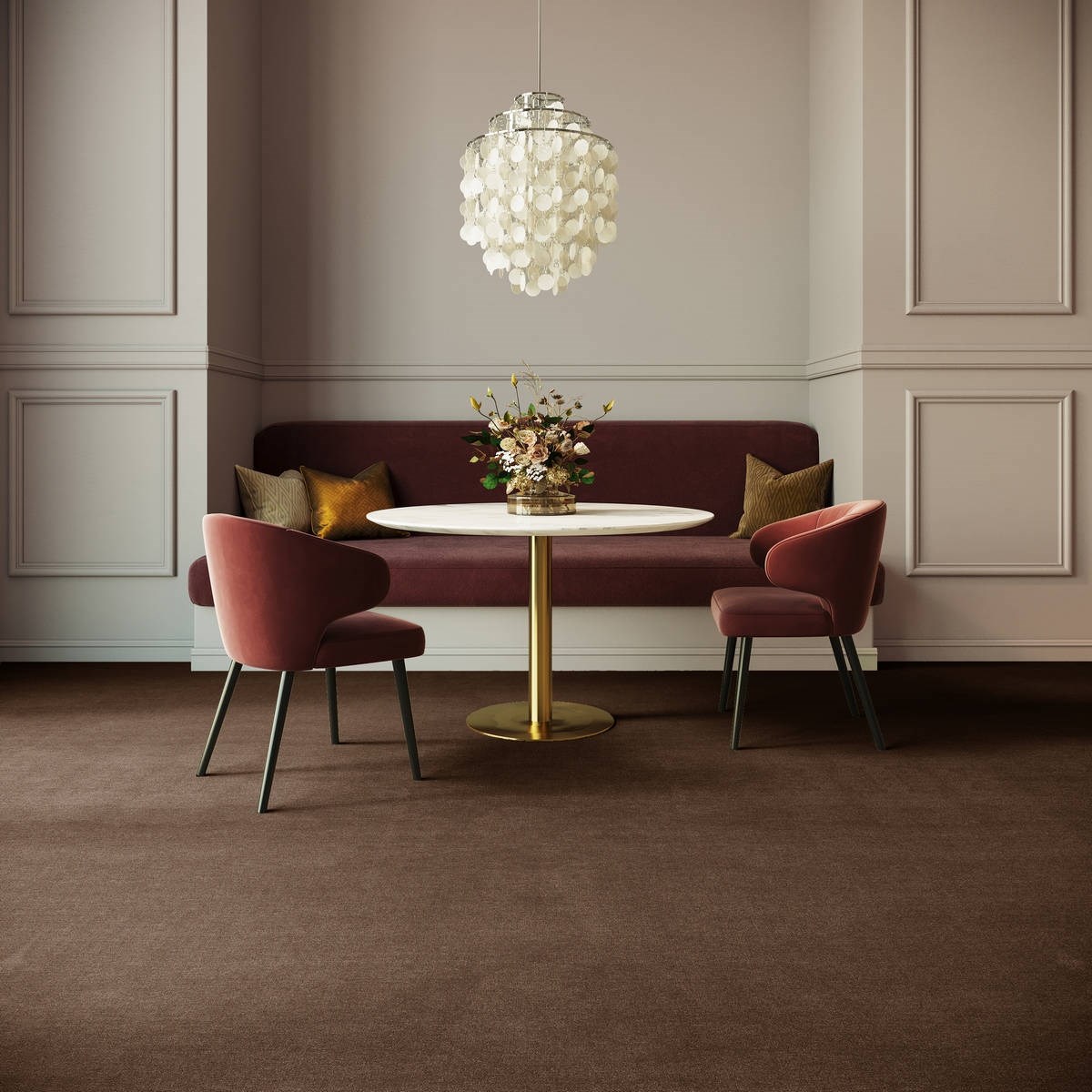 Heltäckningsmatta Classic Life Triumph 49 500cm, Beige