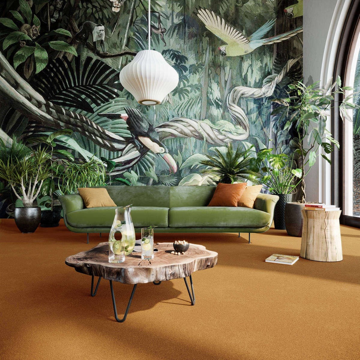 Heltäckningsmatta World Life Triumph 54 500cm, Beige