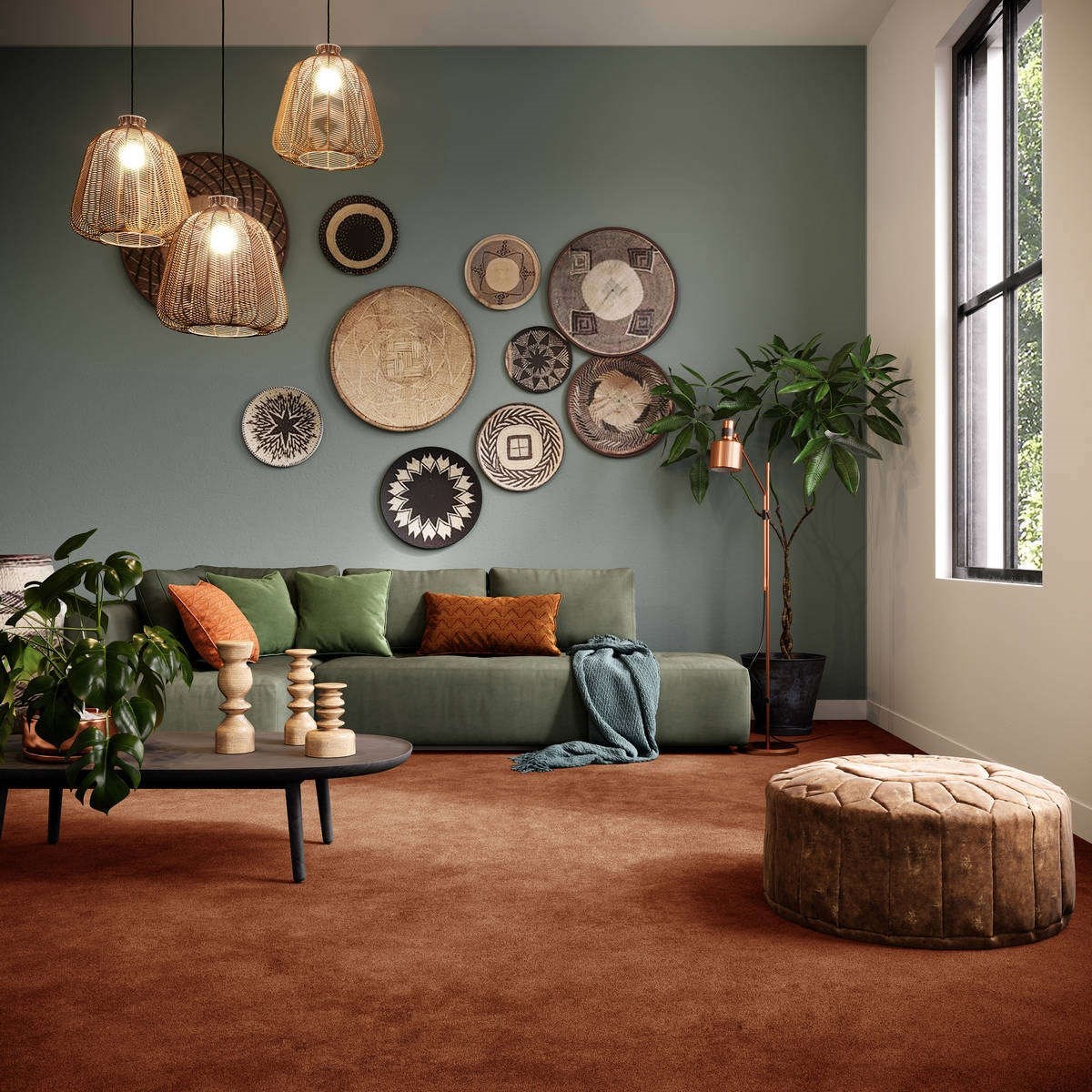 Heltäckningsmatta World Life Victory 82 500cm, Beige