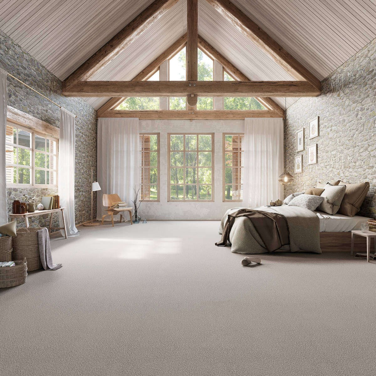 Heltäckningsmatta Simple Life Pride 93 500cm, Beige