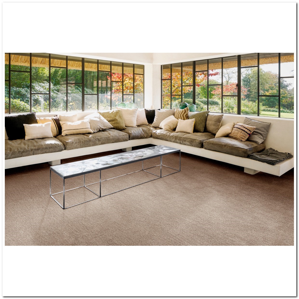 Heltäckningsmatta Sedna Ocean 34 500cm, Brun