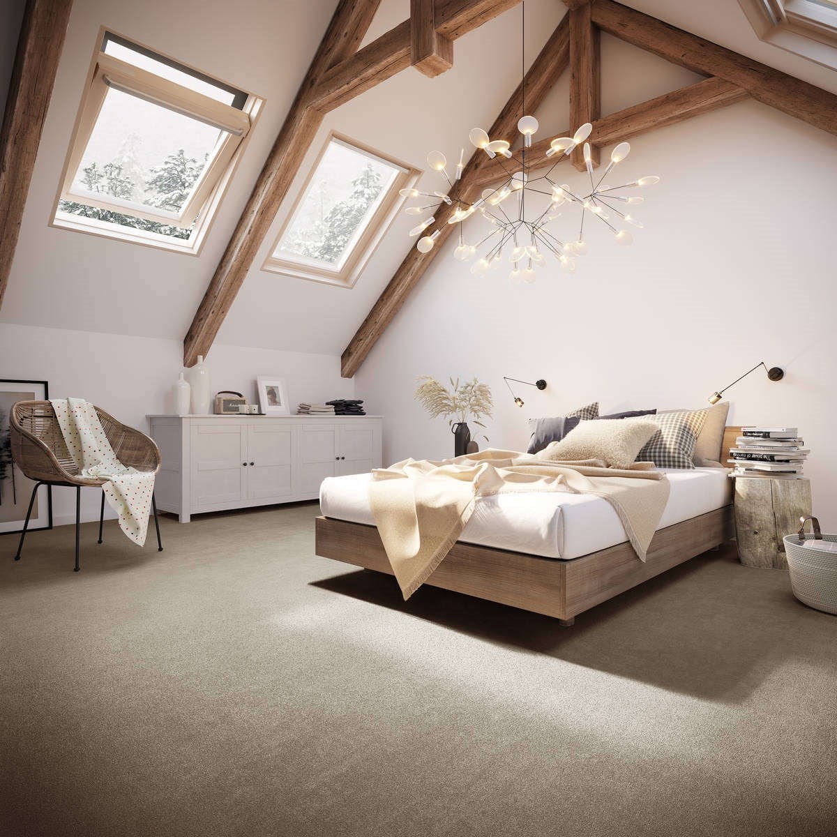 Heltäckningsmatta Simple Life Ambience 37 500cm, Brun