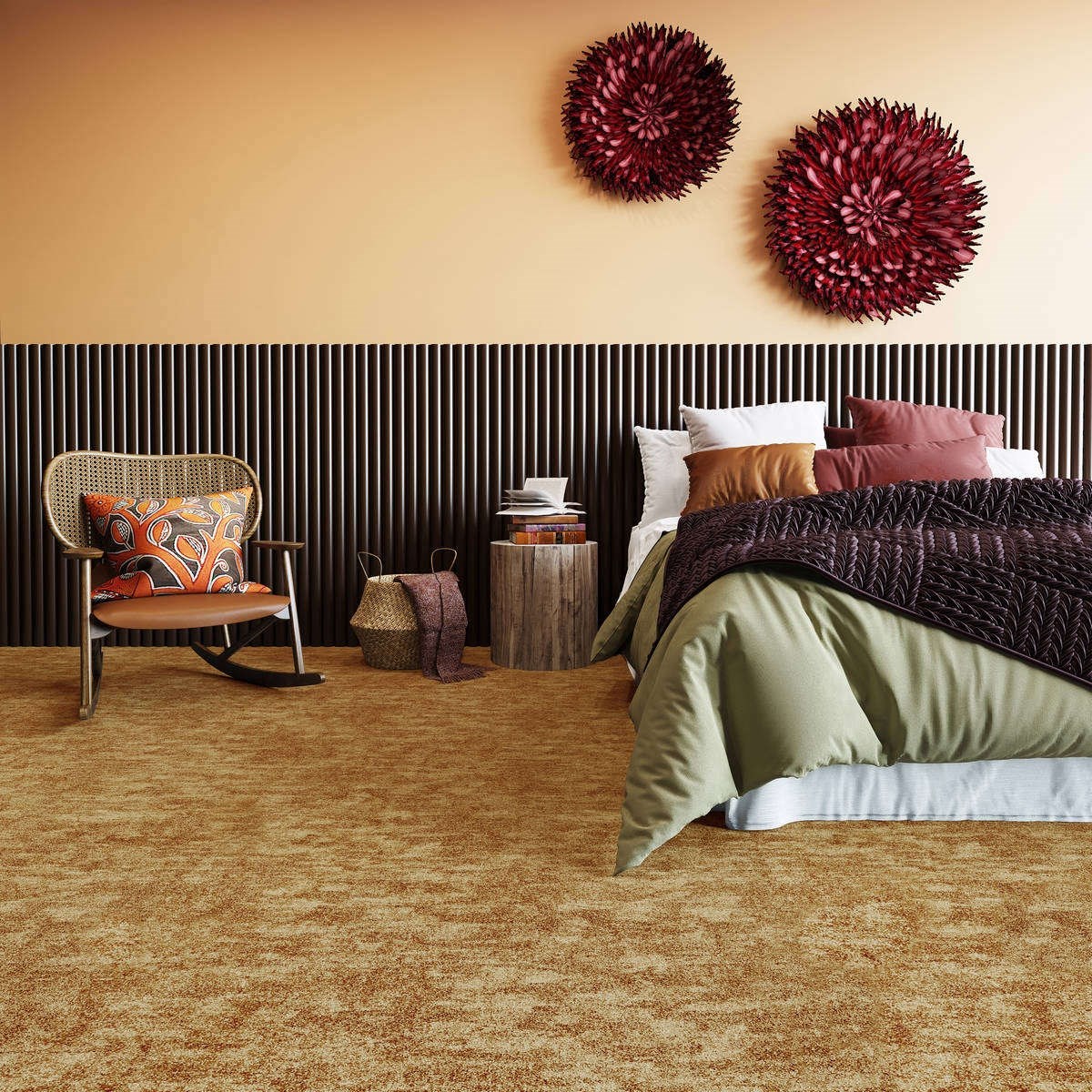 Heltäckningsmatta World Life Atmosphere 38 400cm, Brun