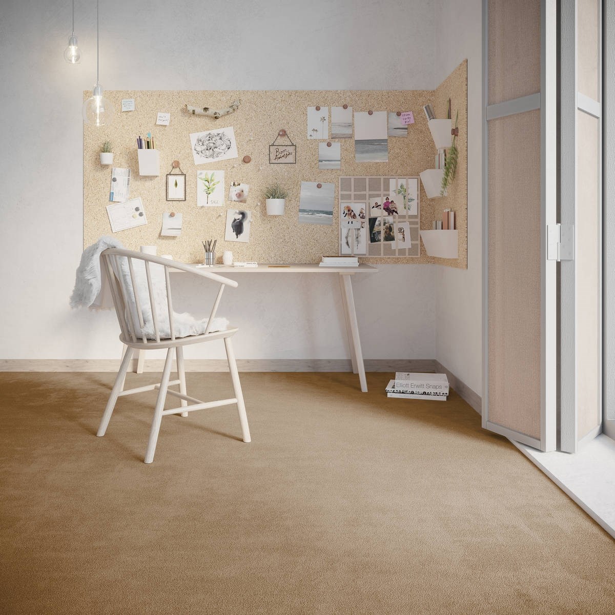 Heltäckningsmatta Simple Life Zen 40 400cm, Brun