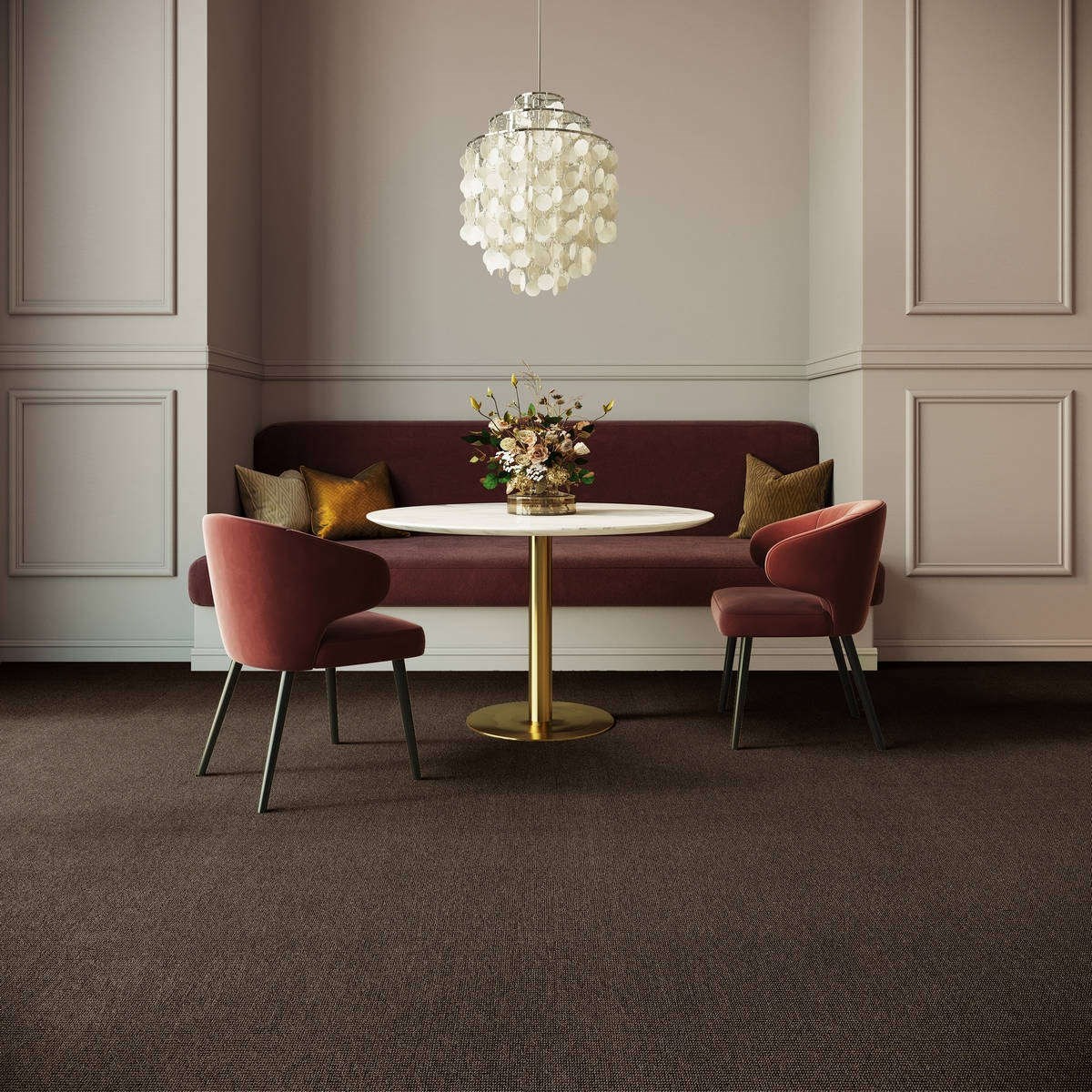 Heltäckningsmatta Classic Life Fame 44 500cm, Brun