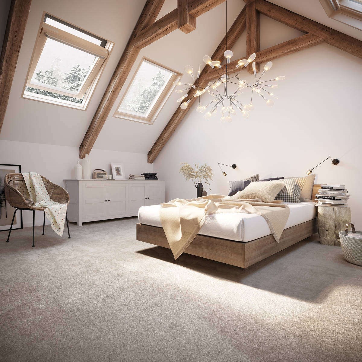 Heltäckningsmatta Simple Life Lounge 45 400cm, Brun