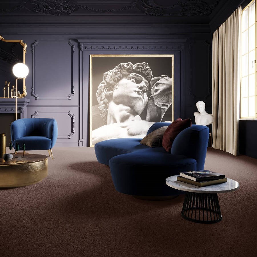 Heltäckningsmatta Classic Life Pride 45 400cm, Brun