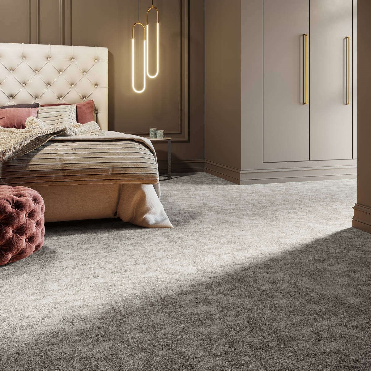 Heltäckningsmatta Classic Life Atmosphere 46 400cm, Brun