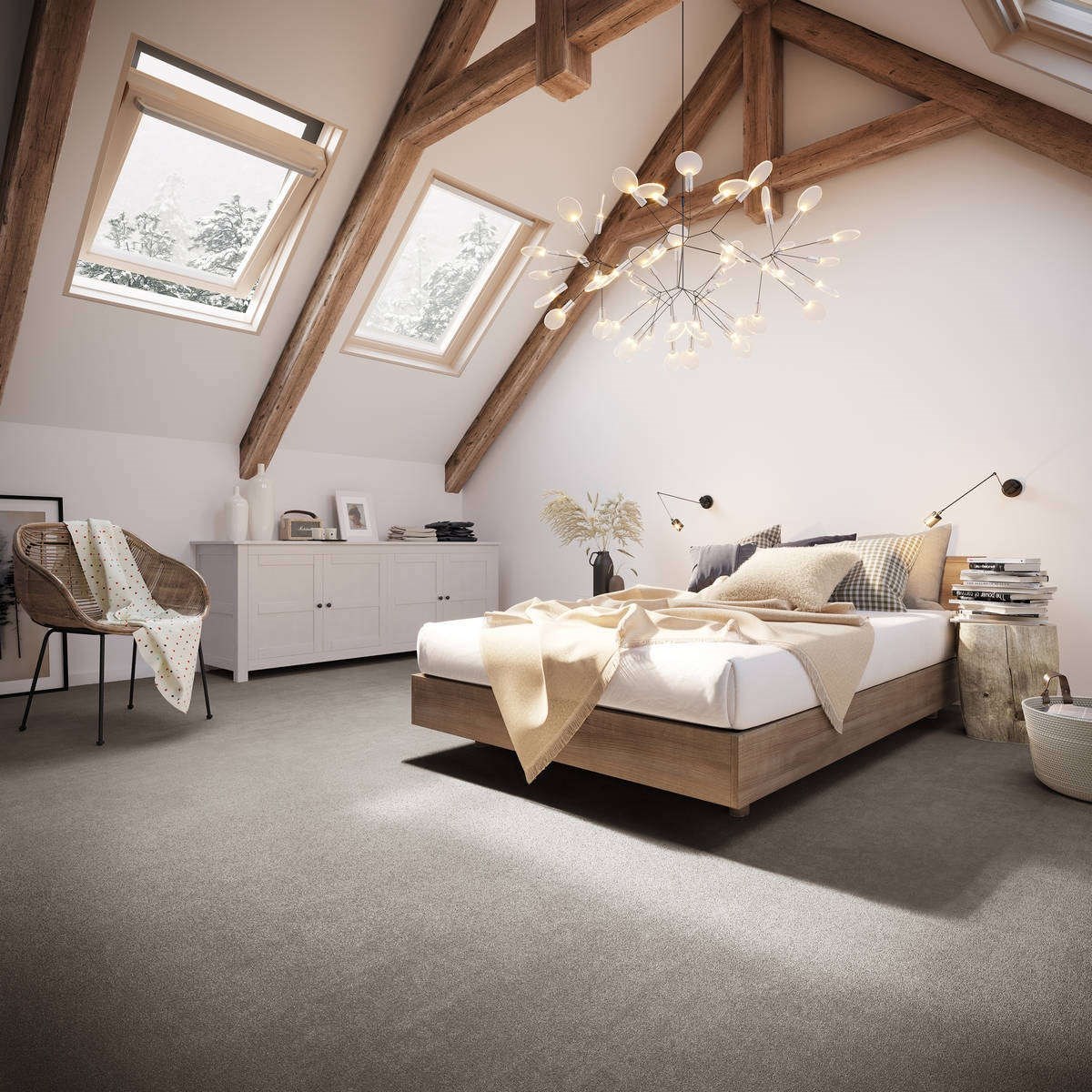 Heltäckningsmatta Simple Life Ambience 49 400cm, Brun