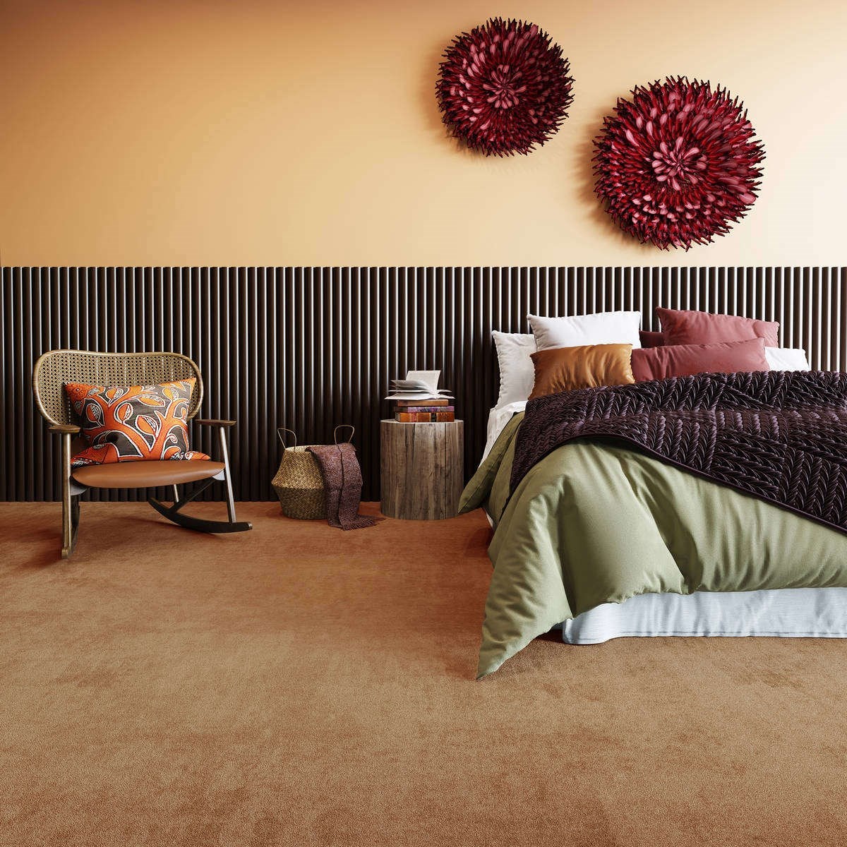 Heltäckningsmatta World Life Moments 80 500cm, Brun