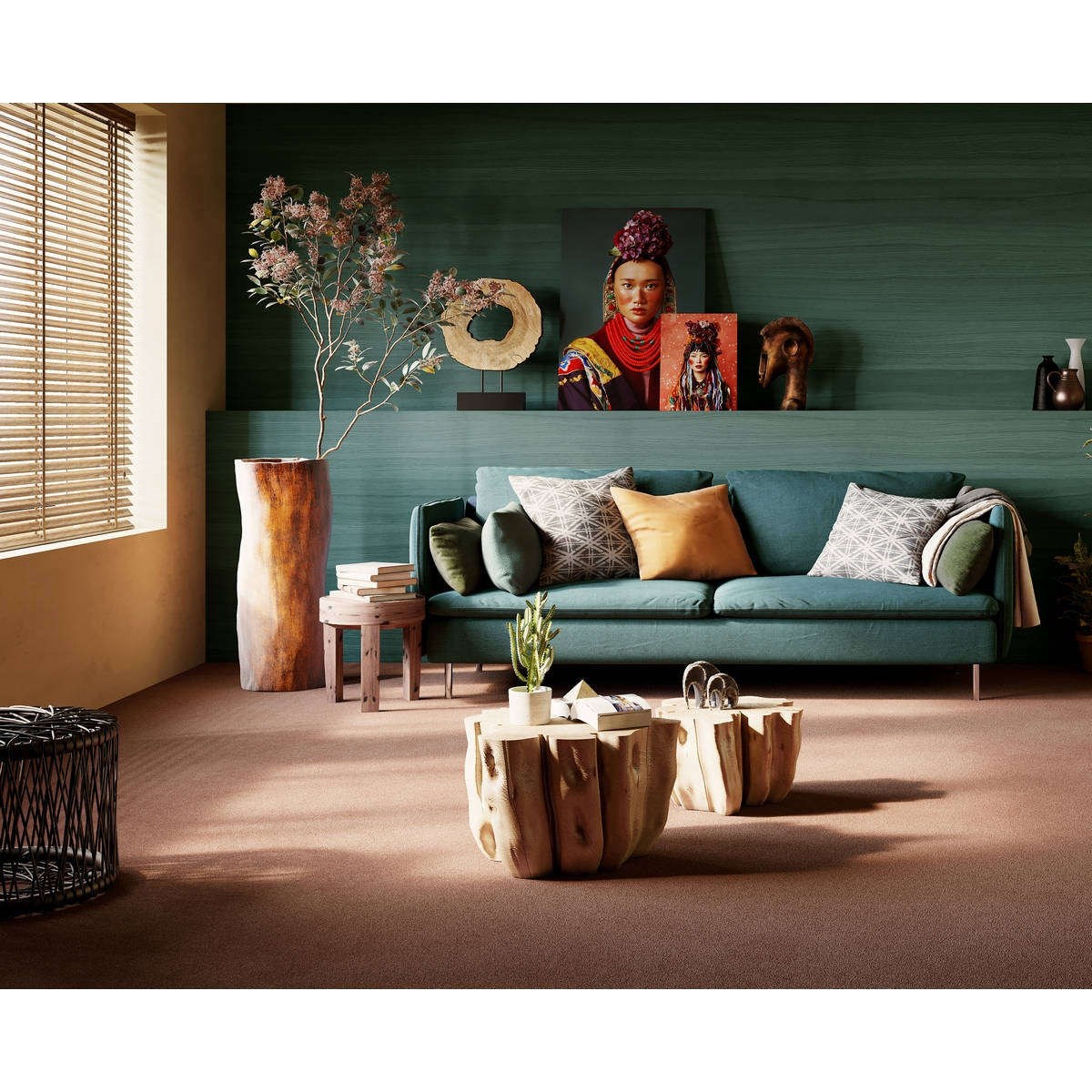 Heltäckningsmatta World Life Memories 84 500cm, Brun