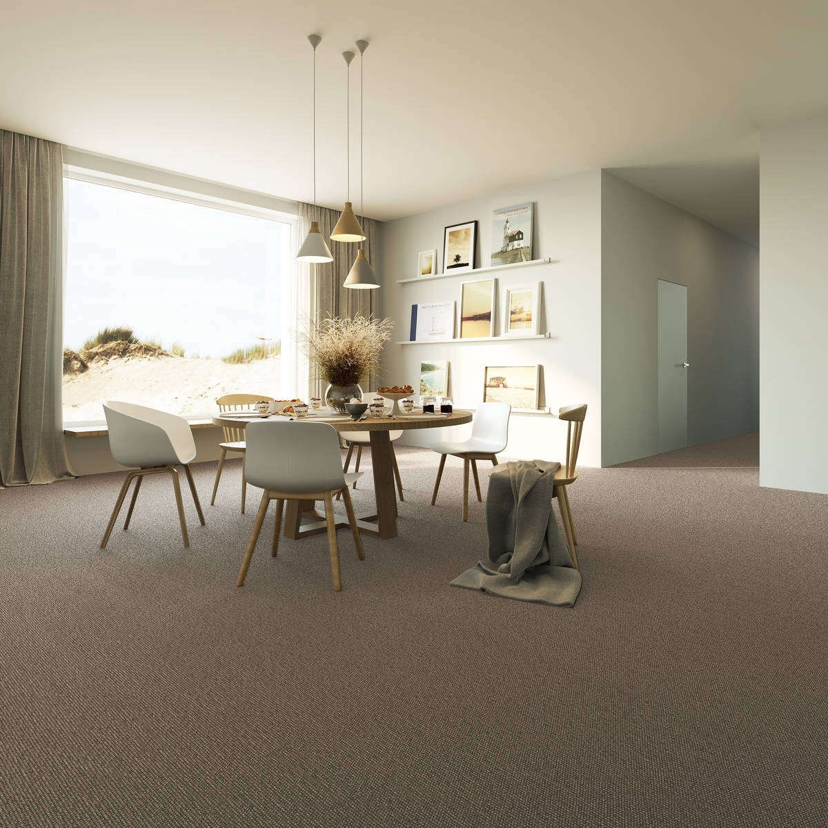 Heltäckningsmatta Simple Life Fame 39 500cm, Brun